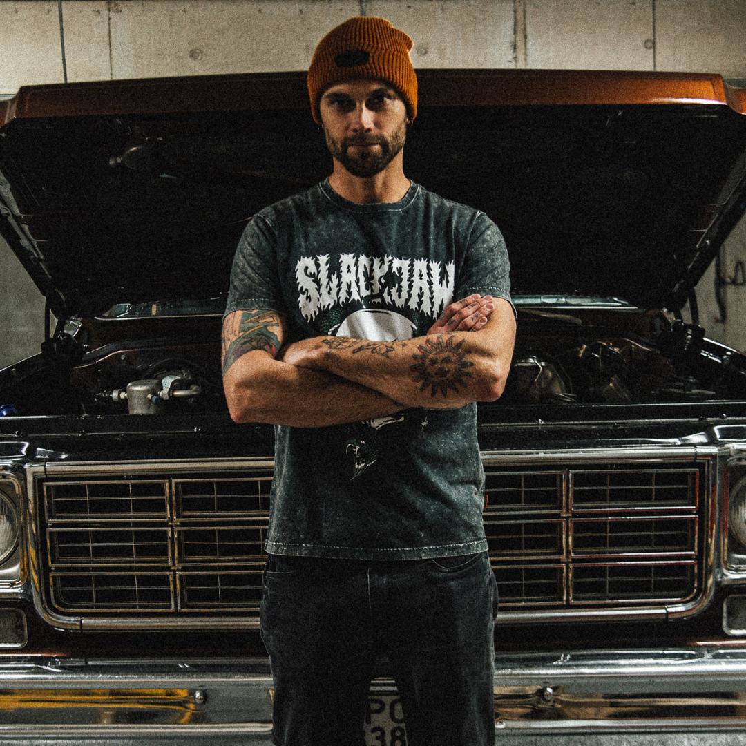 Snakeskull T Shirt - Vintage Black