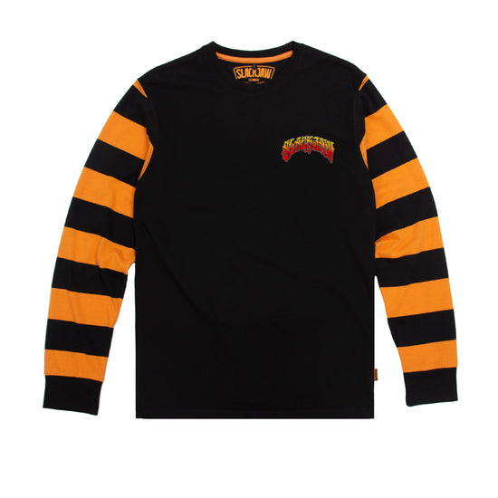 Breakout Reaper Long Sleeve T Shirt - Black/Rust