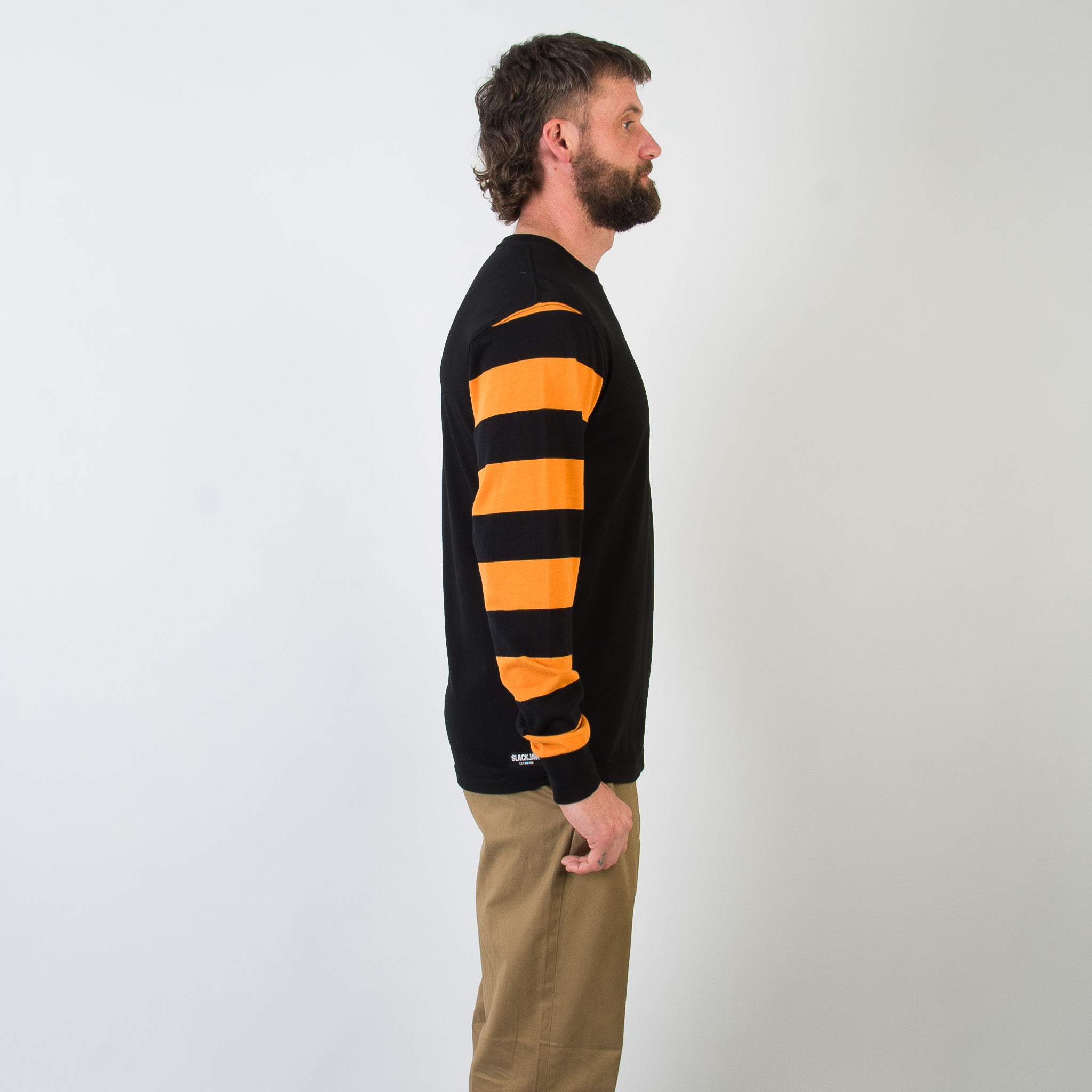 Essential Breakout Long Sleeve T Shirt - Black/Rust