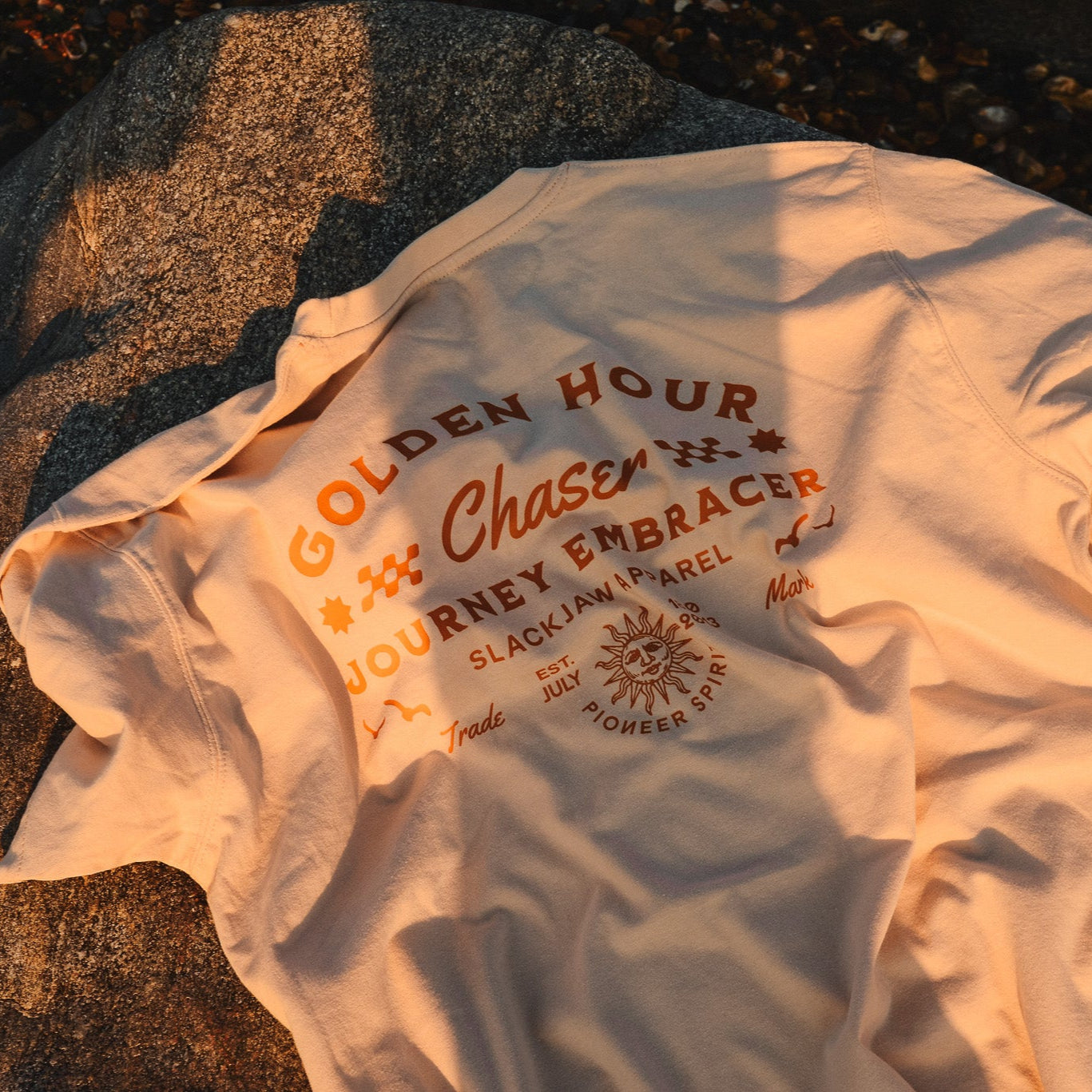 Golden Hour T Shirt - Bone