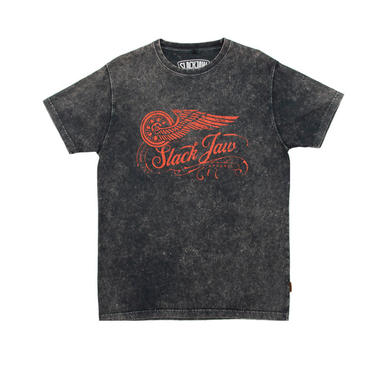 Rusty Wheels T Shirt - Vintage Black