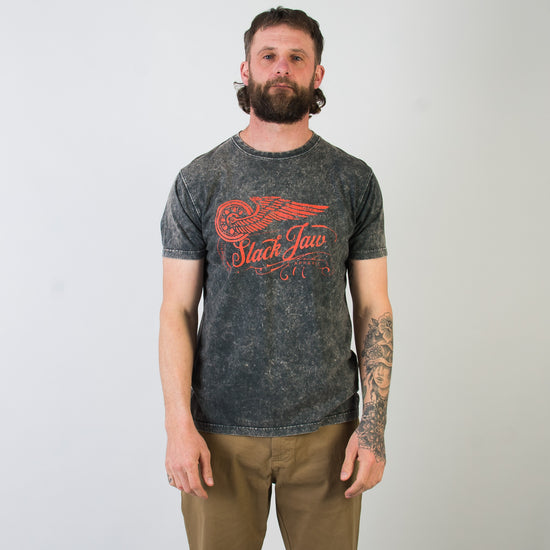 Rusty Wheels T Shirt - Vintage Black