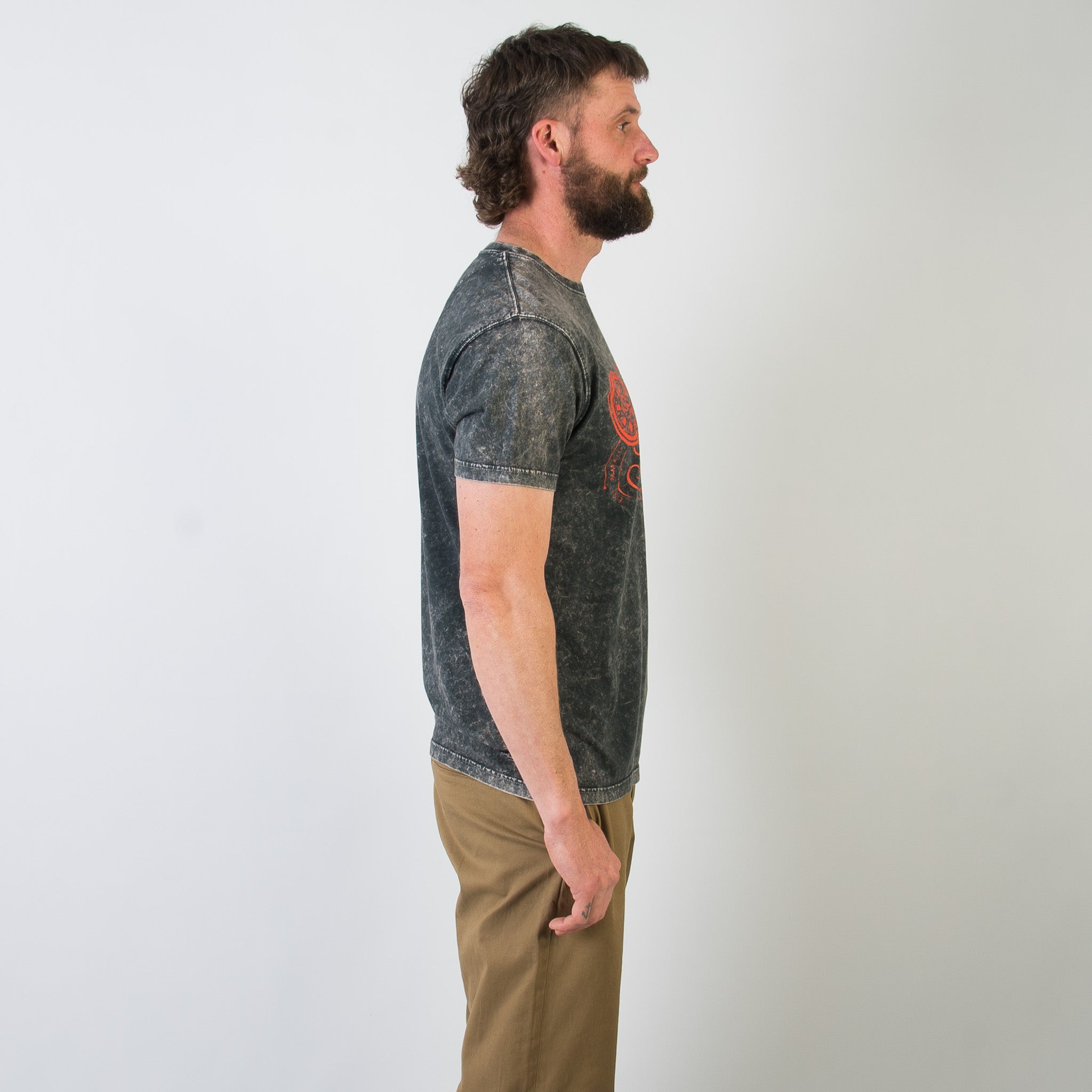 Rusty Wheels T Shirt - Vintage Black