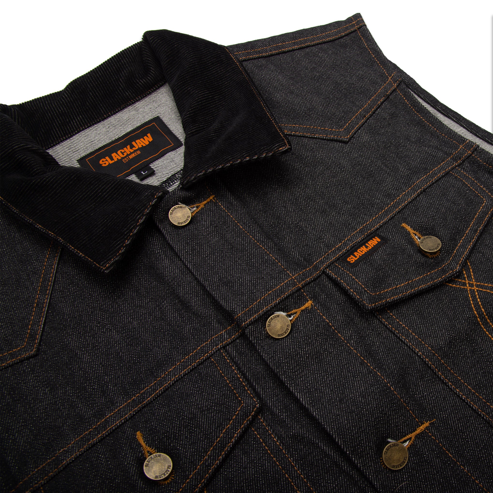 Slackjaw Raw Denim Vest - Navy - Slackjaw Apparel