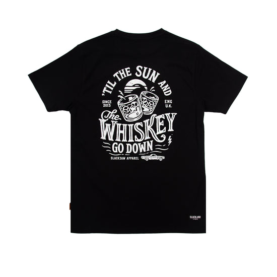Whiskey Sunset T Shirt - Black