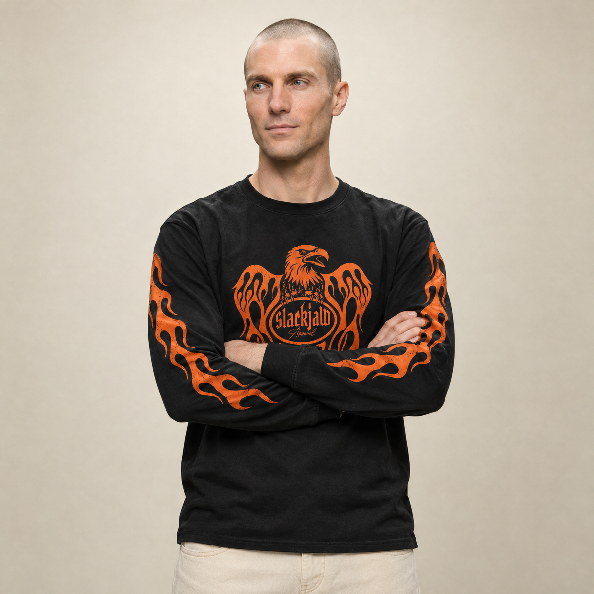 Águila Long Sleeve T Shirt - Black