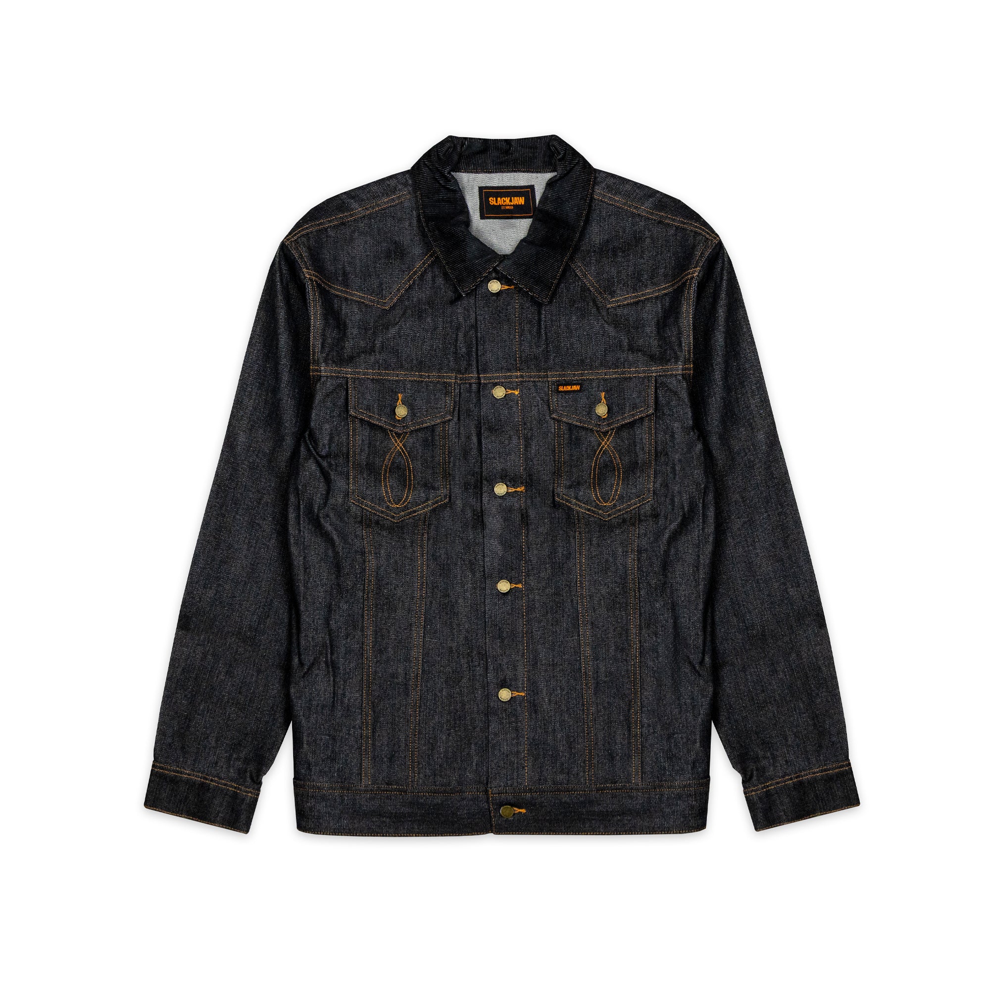 Slackjaw Raw Denim Jacket - Navy