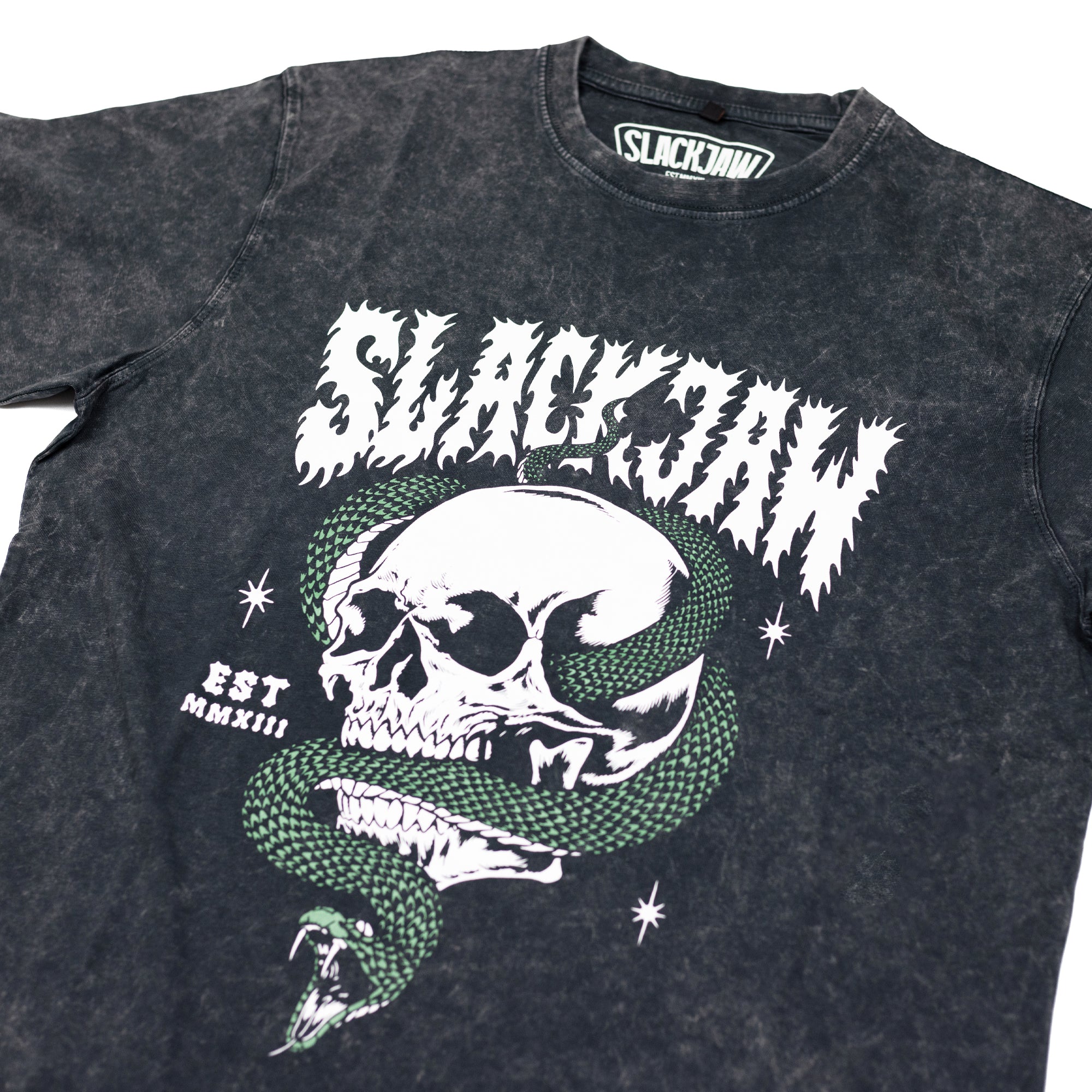 Snakeskull T Shirt - Vintage Black