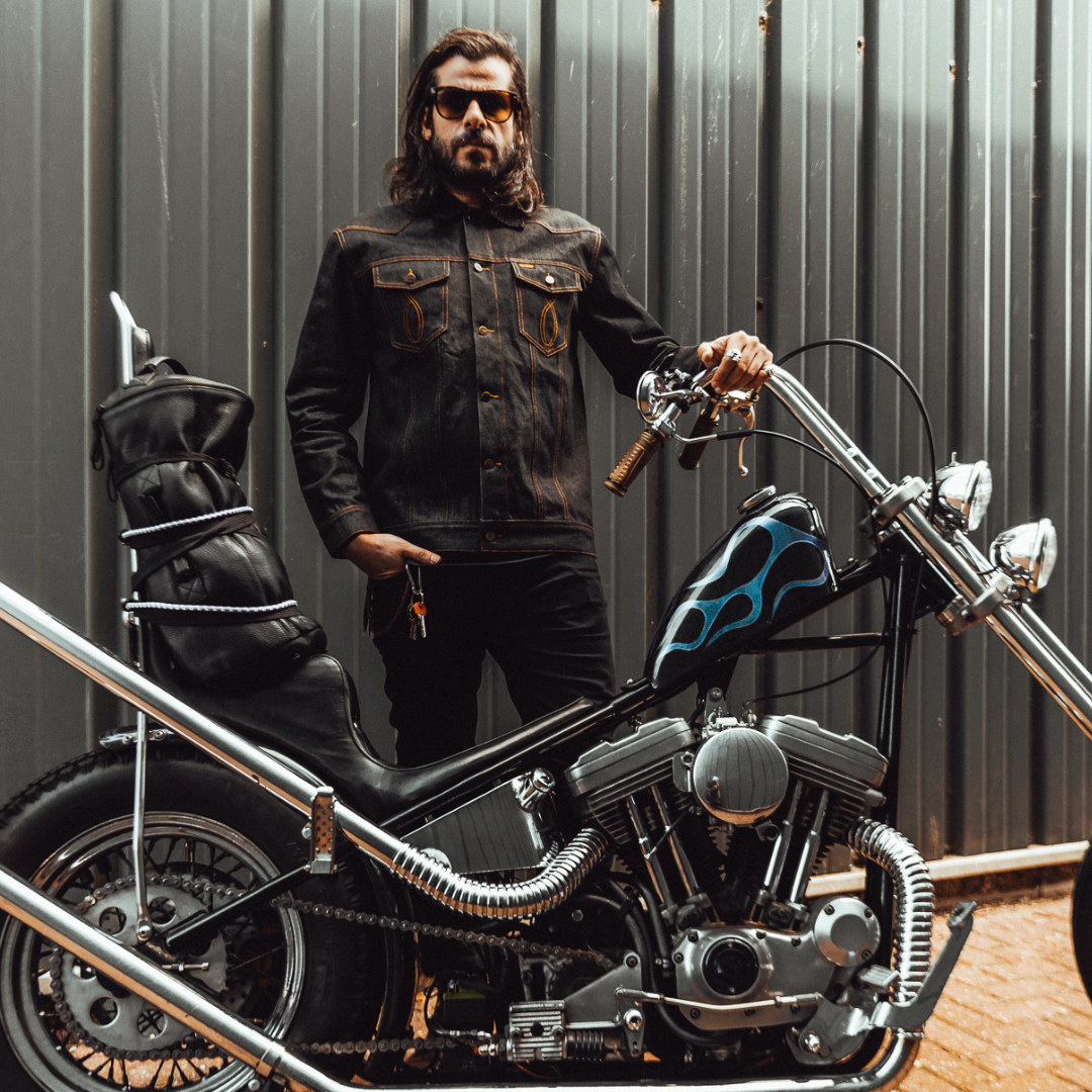 Slackjaw Raw Denim Jacket - Navy