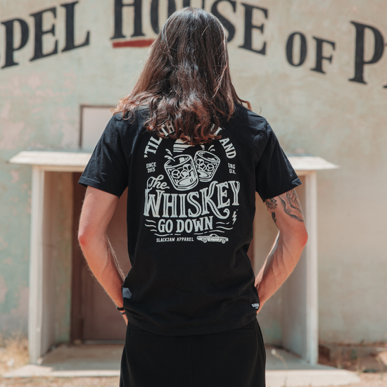 Whiskey Sunset T Shirt - Black