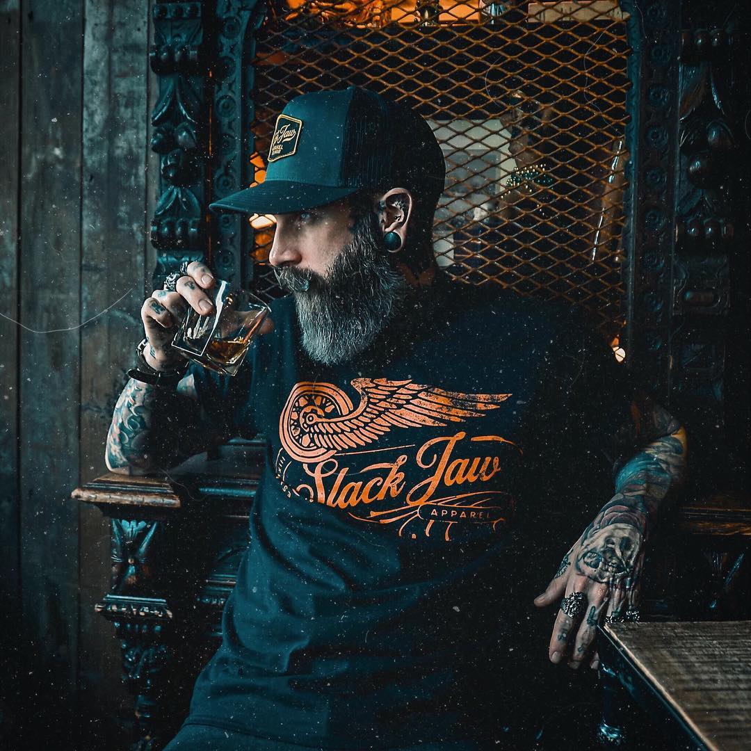 Rusty Wheels T Shirt - Black