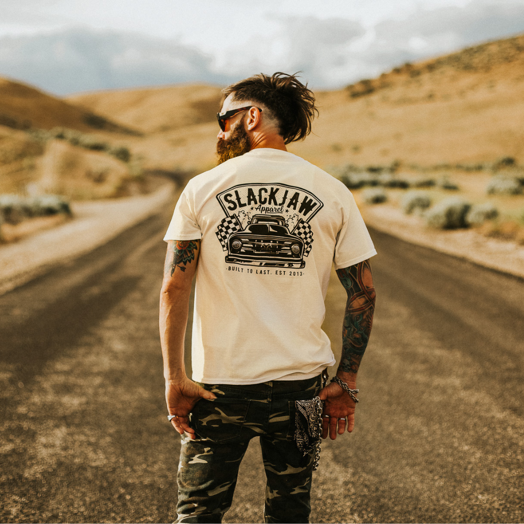 Built To Last T Shirt - Bone