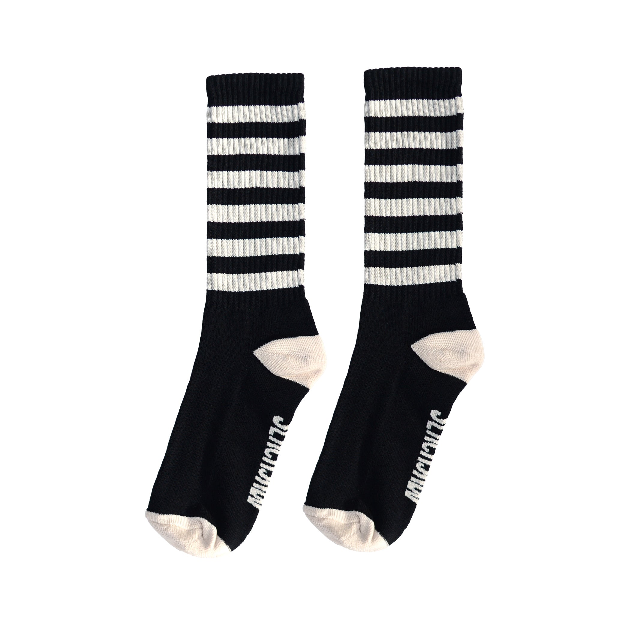 Breakout Crew Socks - Black/Bone - Slackjaw Apparel