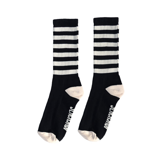 Breakout Crew Socks - Black/Bone