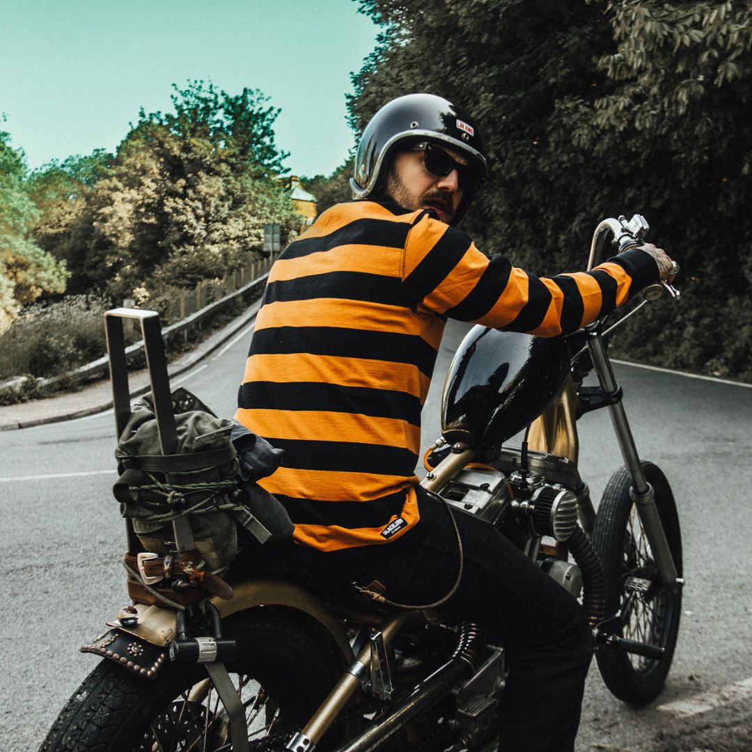 Breakout Long Sleeve T Shirt - Black/Rust