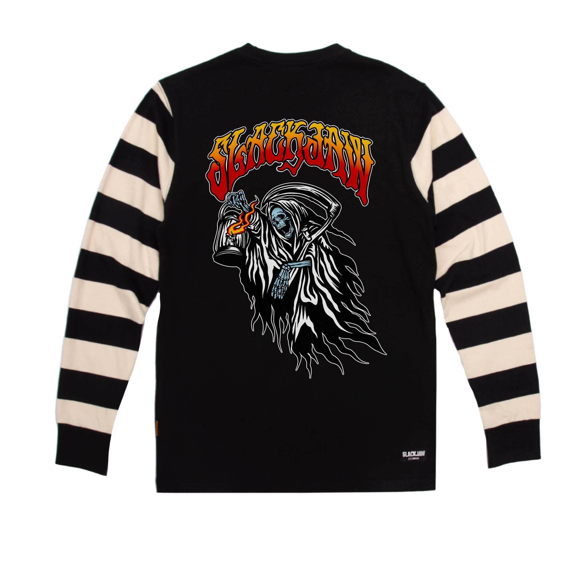 Breakout Reaper Long Sleeve T Shirt - Black/Bone
