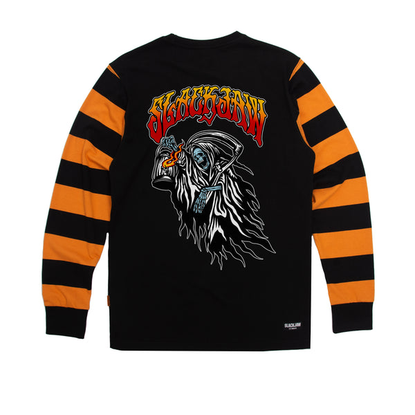Breakout Reaper Long Sleeve T Shirt - Black/Rust