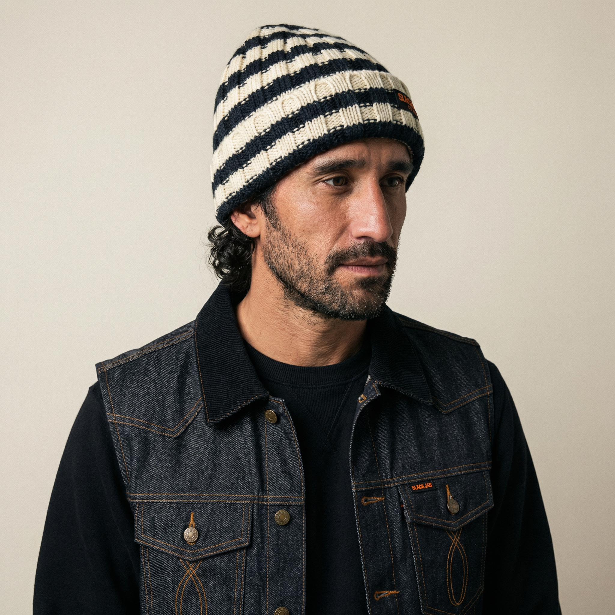 Breakout Beanie - Black/Bone