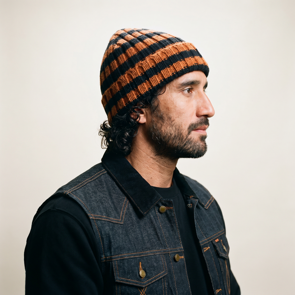 Breakout Beanie - Black/Rust
