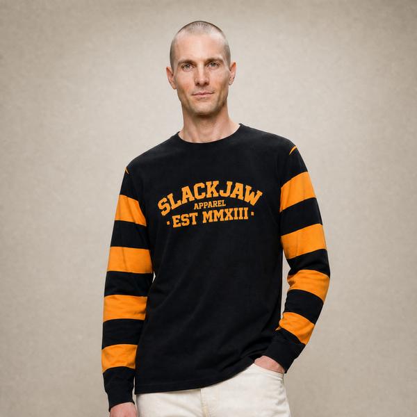Breakout Dropout Long Sleeve T Shirt - Black/Rust