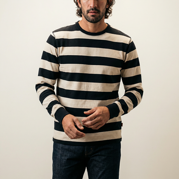 Breakout Long Sleeve T Shirt - Black/Bone