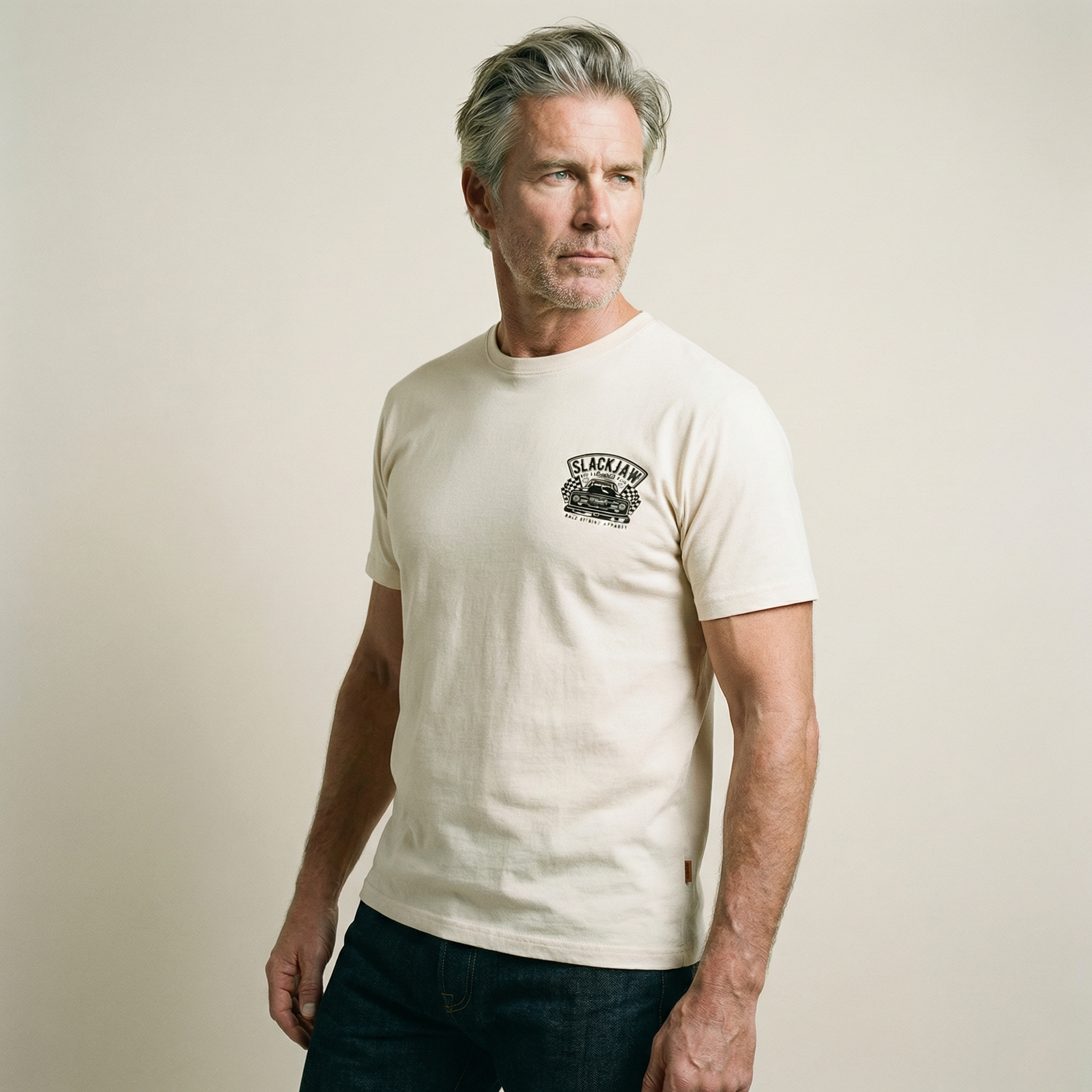 Built To Last T Shirt - Bone