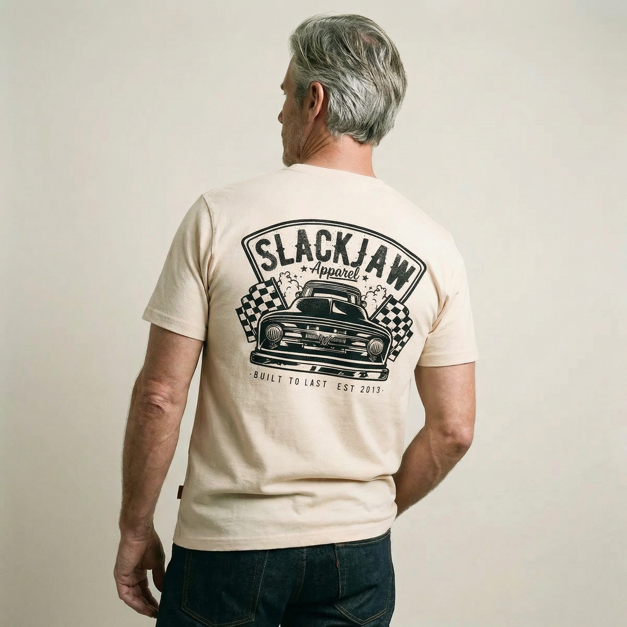 Built To Last T Shirt - Bone