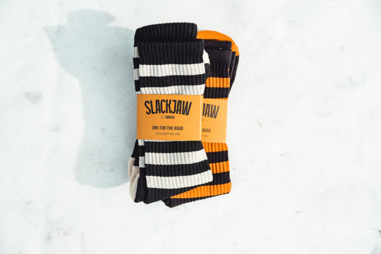 Breakout Crew Socks - Black/Bone