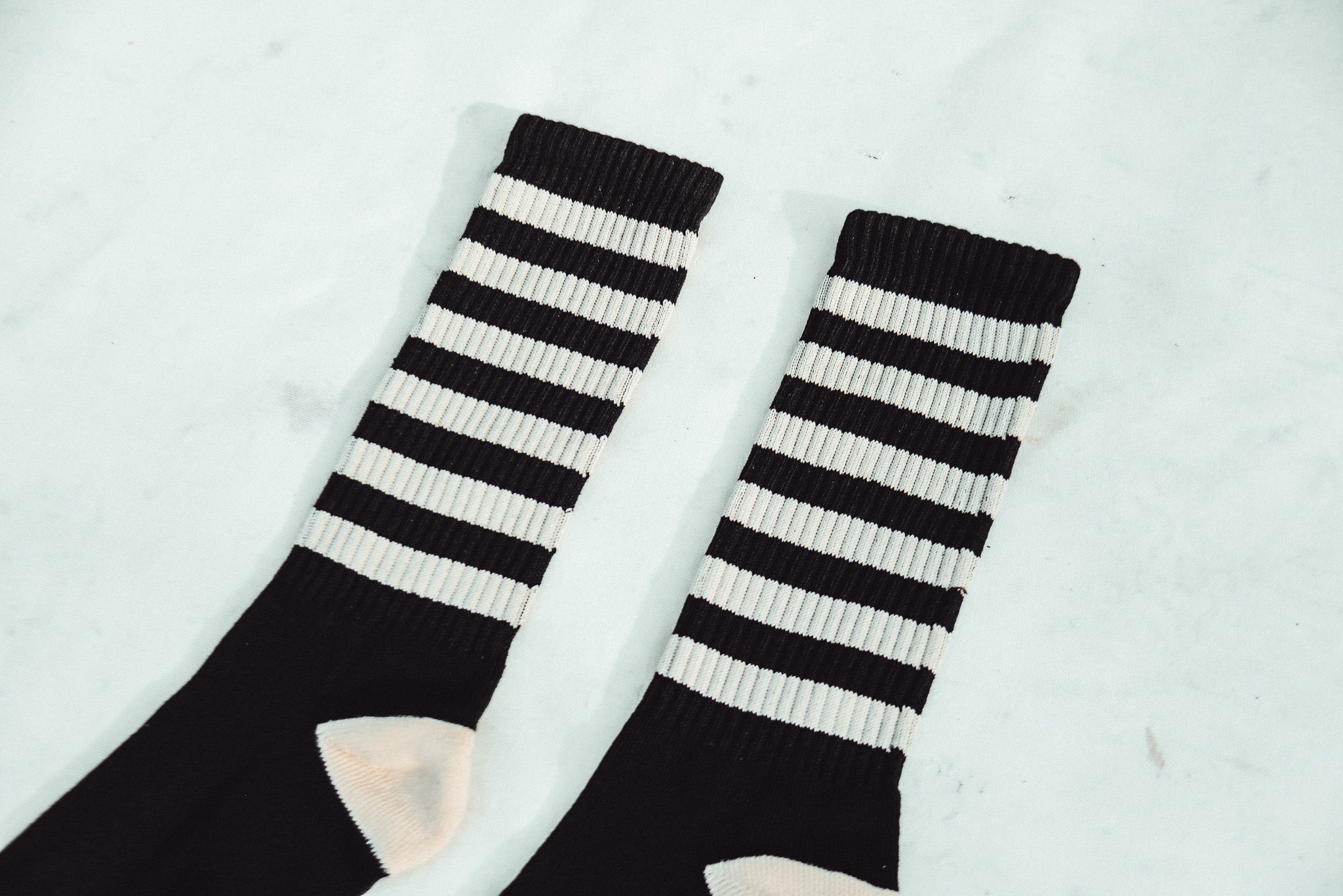 Breakout Crew Socks - Black/Bone - Slackjaw Apparel
