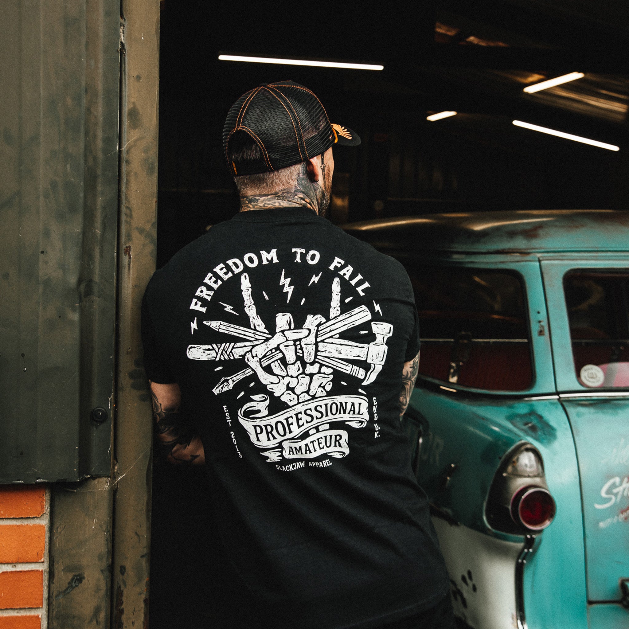 Freedom To Fail T Shirt - Black