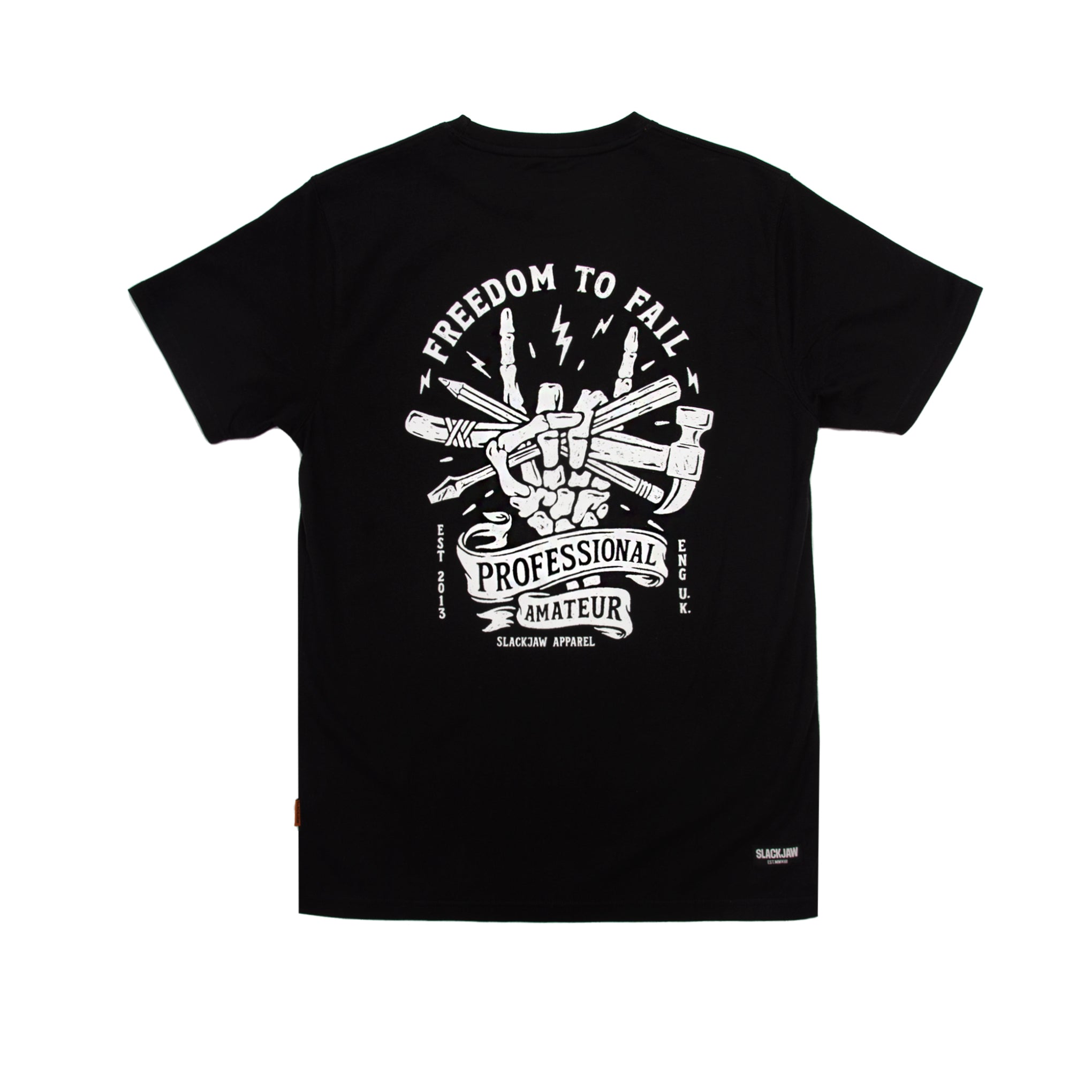 Freedom To Fail T Shirt - Black
