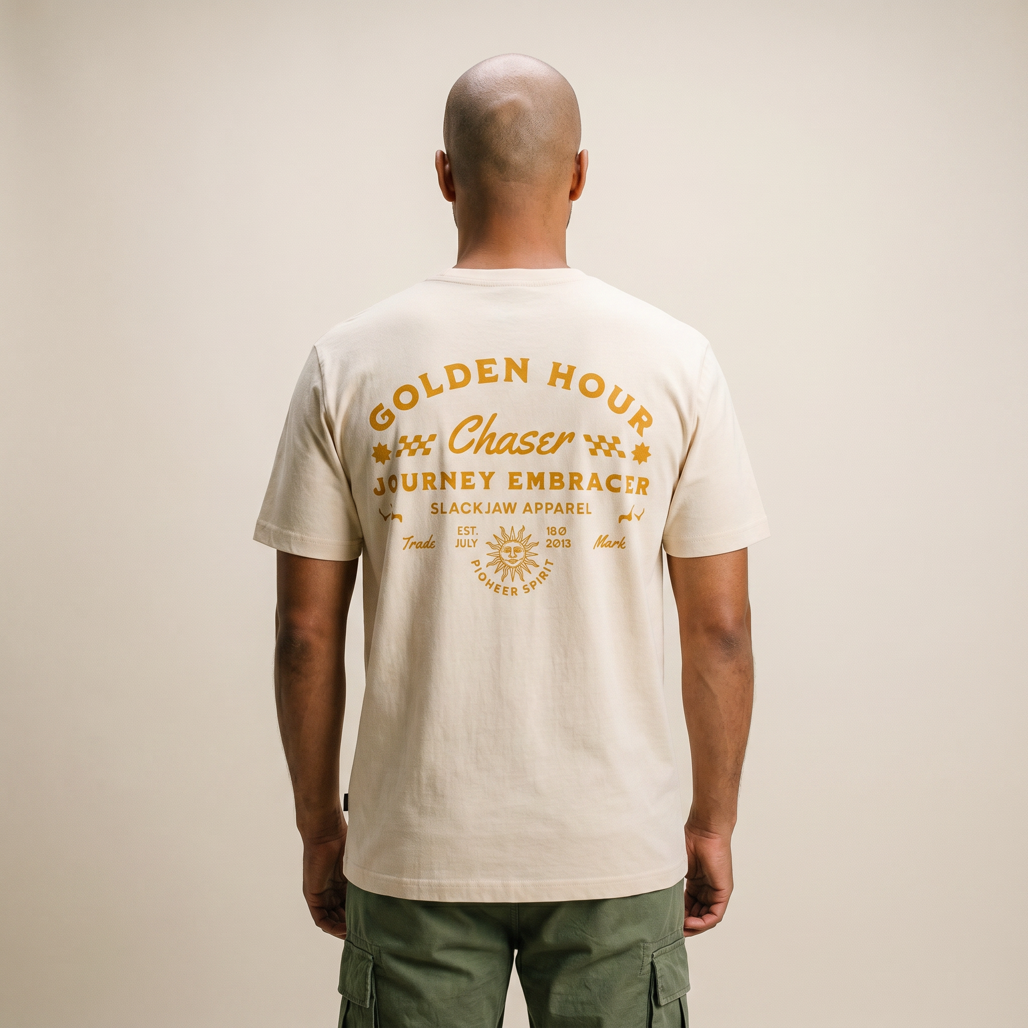 Golden Hour T Shirt - Bone