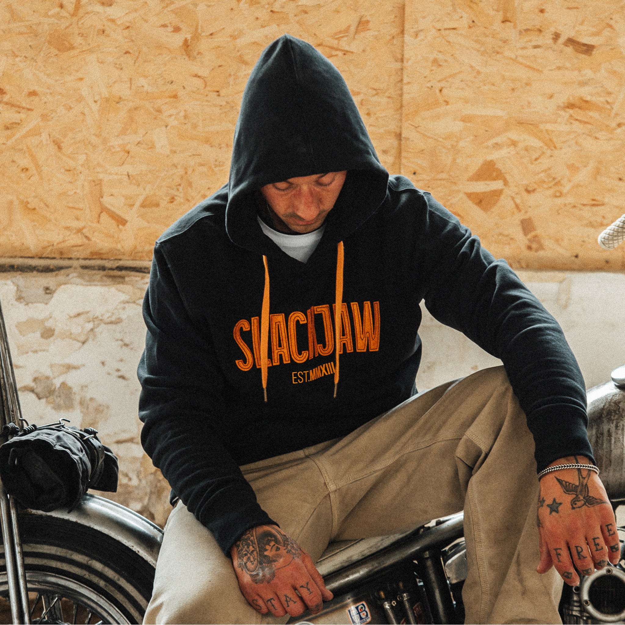 ICON Applique Hoody - Rust/Black