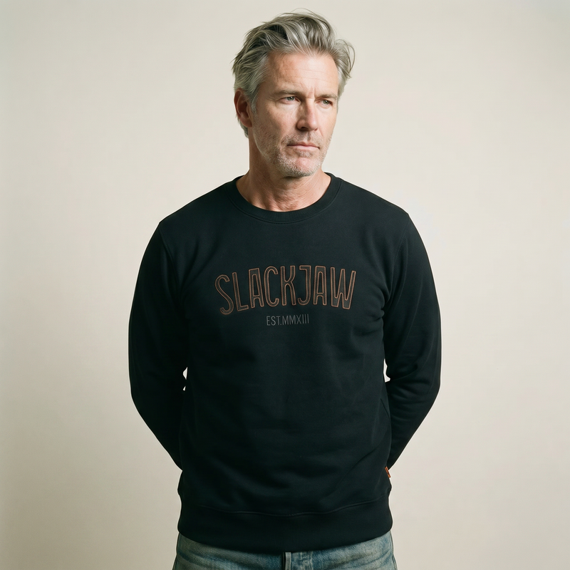 ICON Applique Sweatshirt - Black