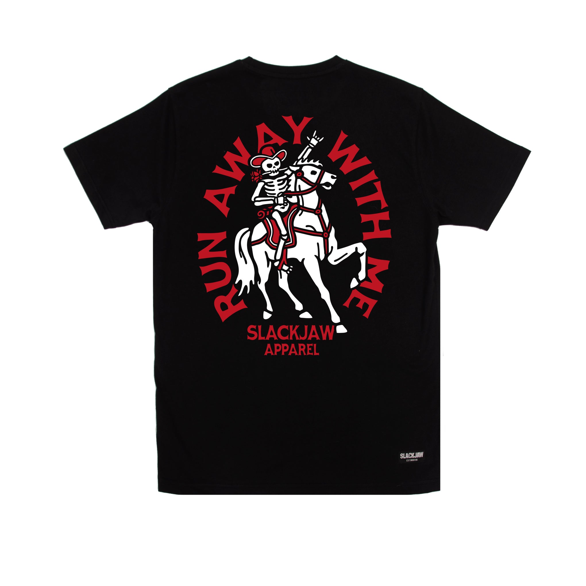 Run Away T Shirt - Black - Slackjaw Apparel
