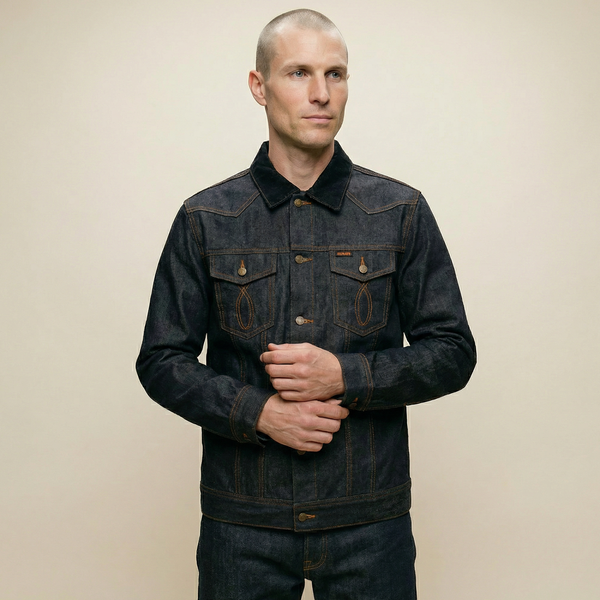 Slackjaw Raw Denim Jacket - Navy