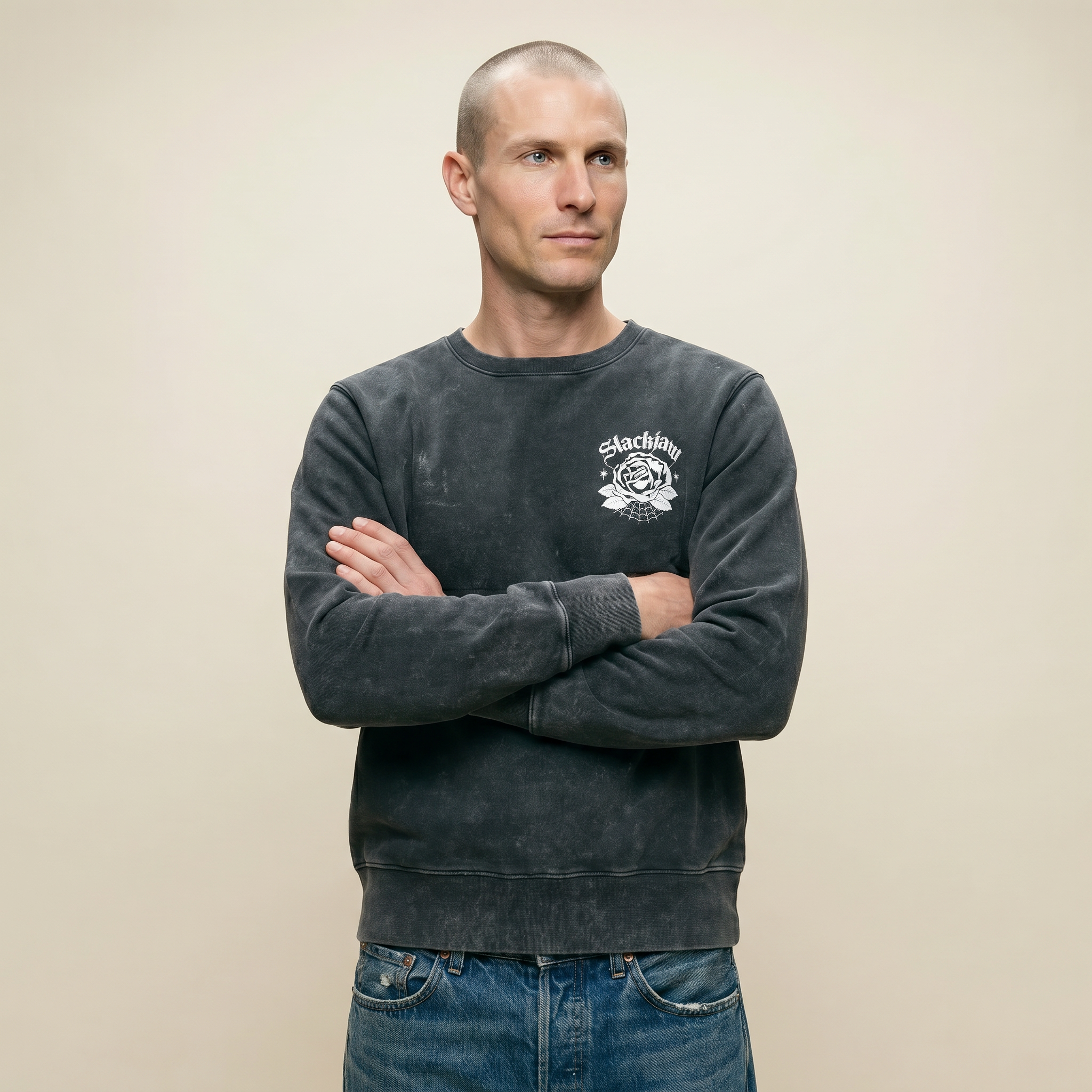 Rider Sweatshirt - Vintage Black