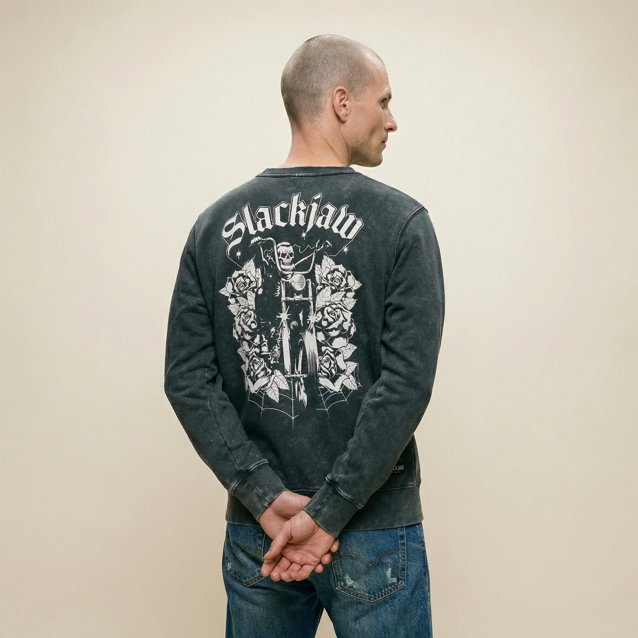 Rider Sweatshirt - Vintage Black