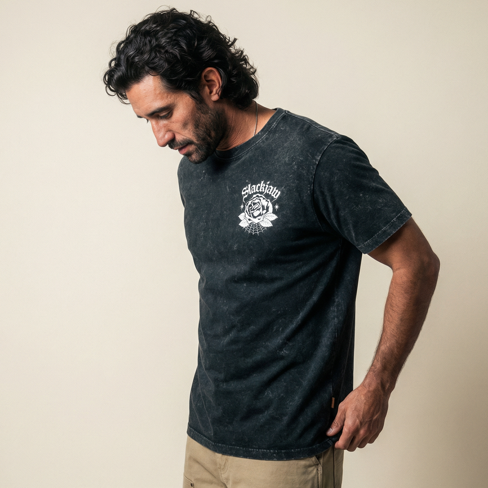 Rider T Shirt - Vintage Black