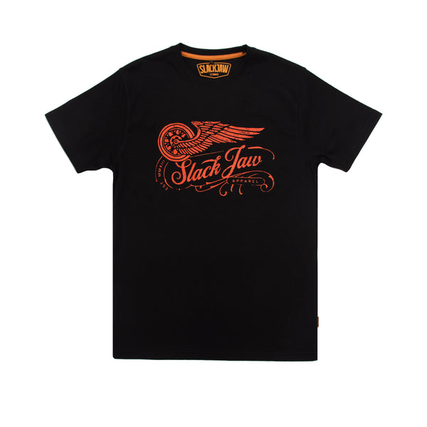Rusty Wheels T Shirt - Black