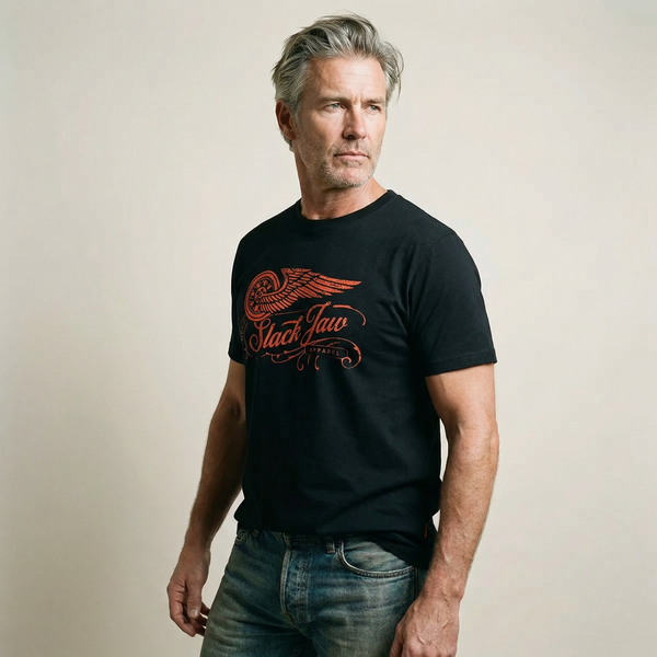 Rusty Wheels T Shirt - Black