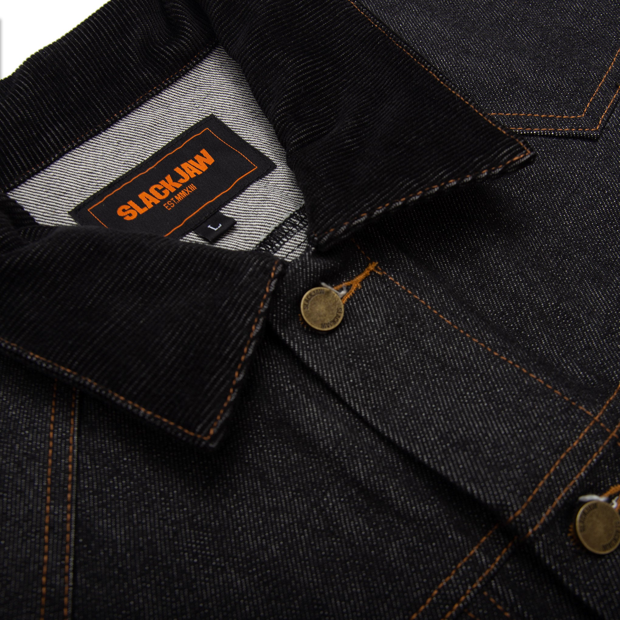 Slackjaw Raw Denim Vest - Navy