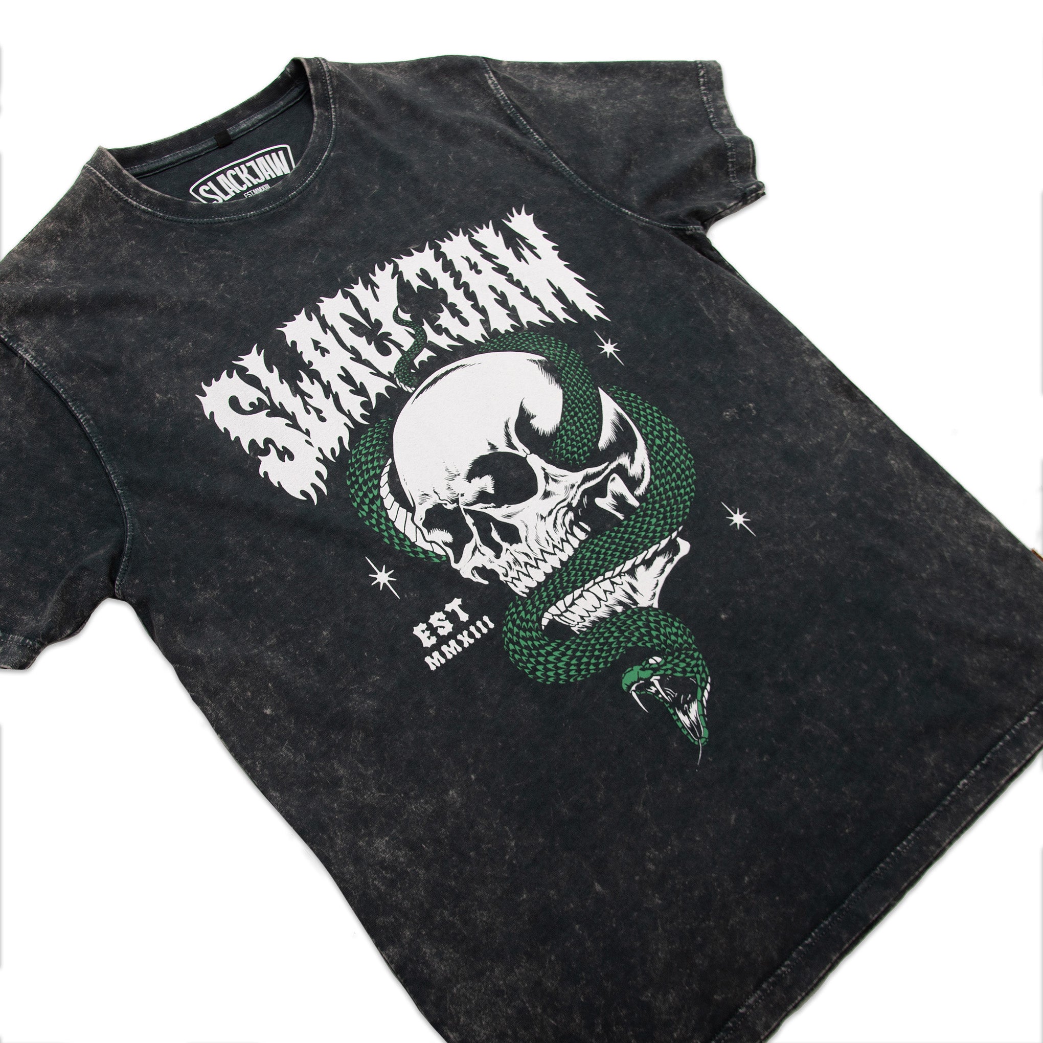 Snakeskull T Shirt - Vintage Black