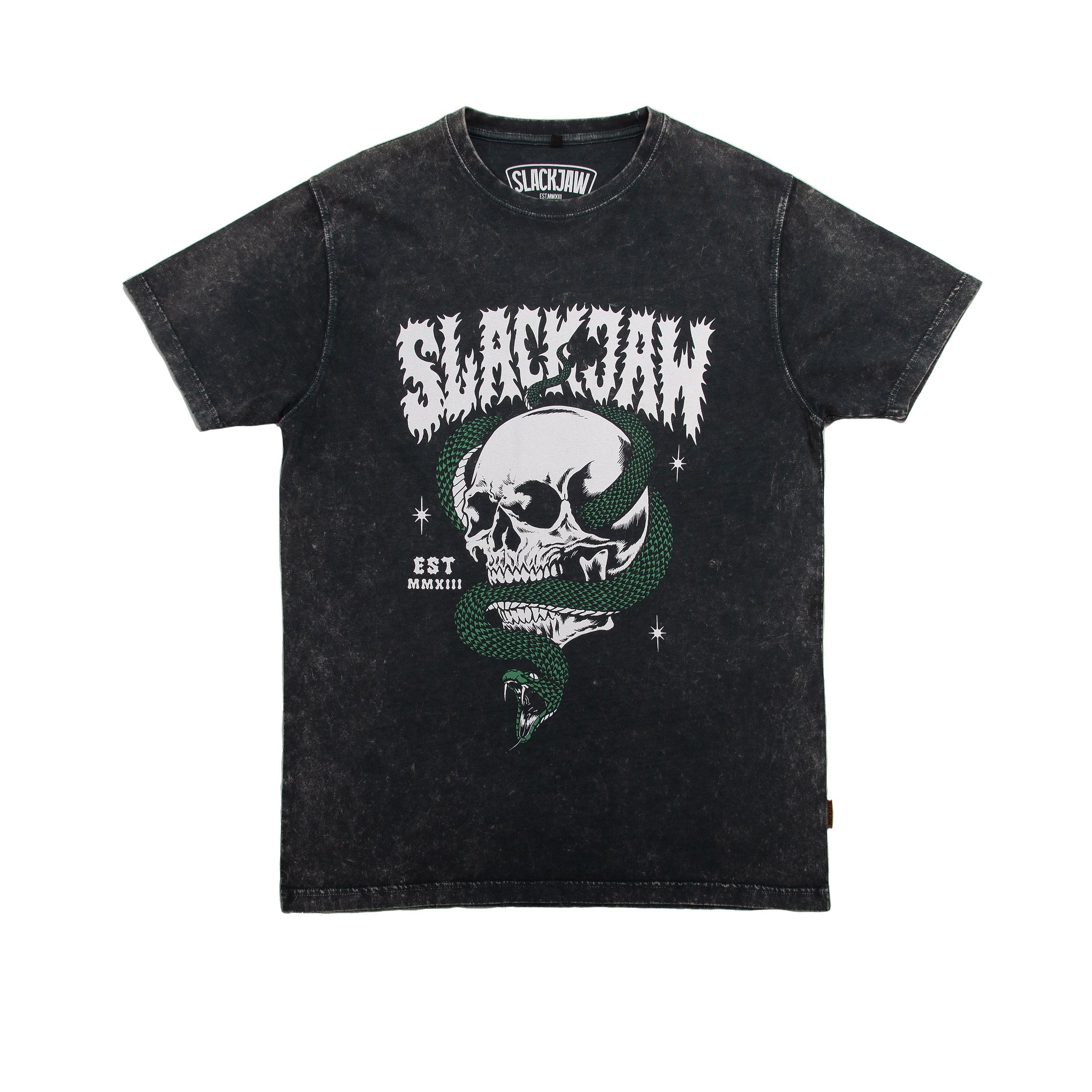 Snakeskull T Shirt - Vintage Black