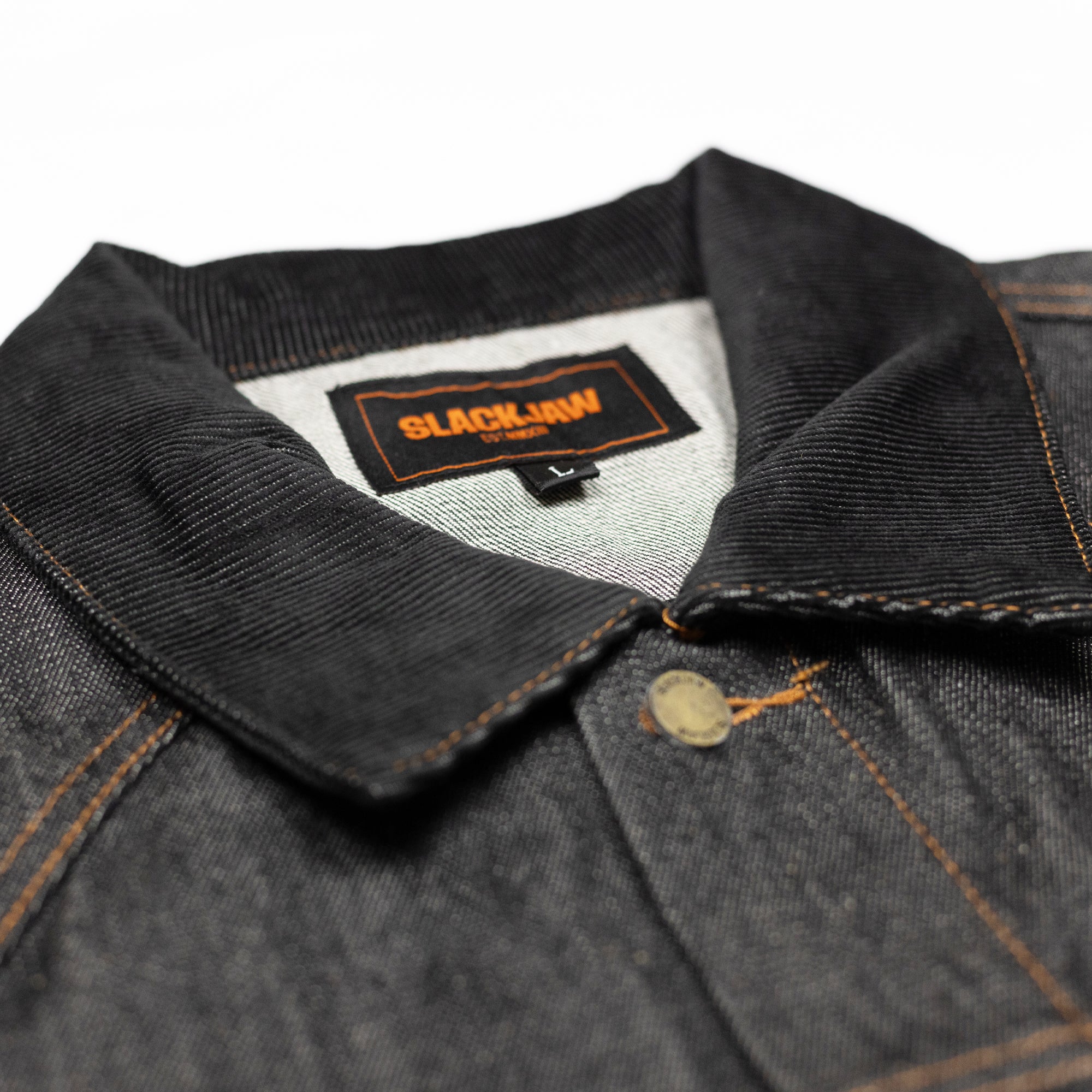 Slackjaw Raw Denim Jacket - Navy