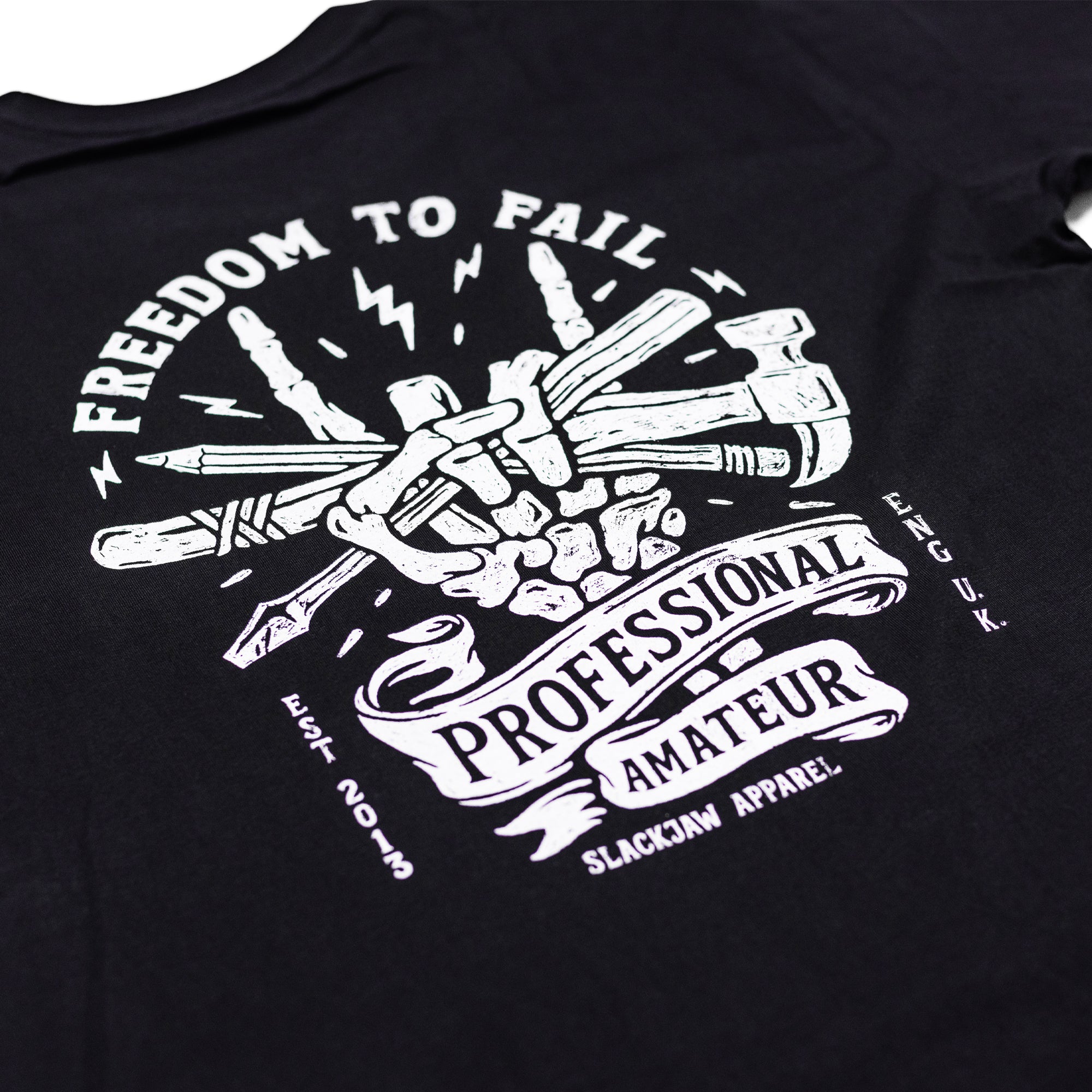 Freedom To Fail T Shirt - Black