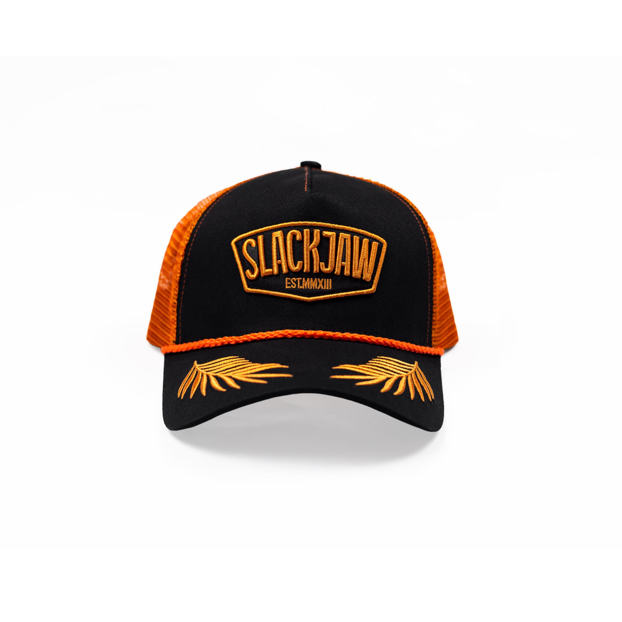 ICON Podium Trucker Cap - Black/Rust