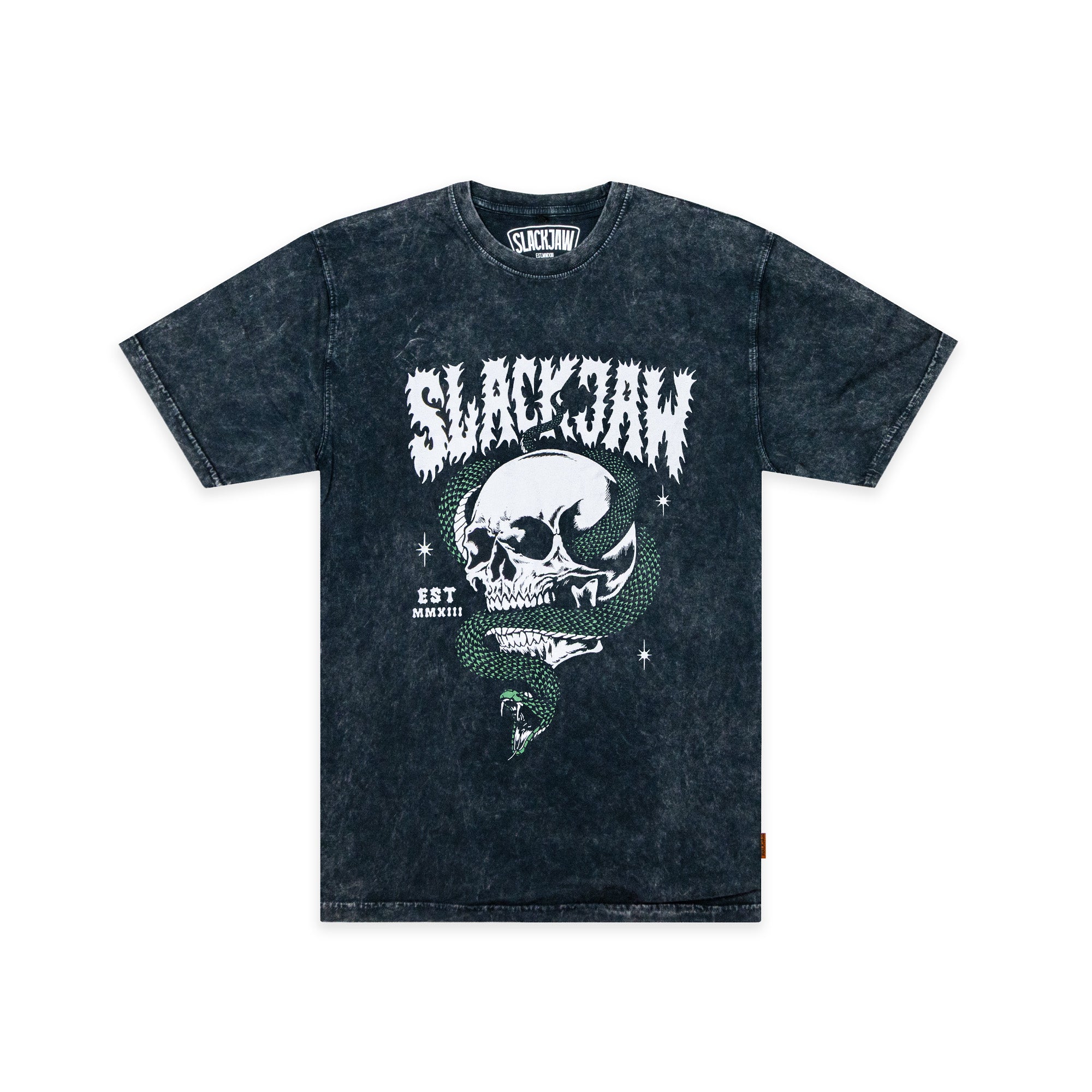 Snakeskull T Shirt - Vintage Black