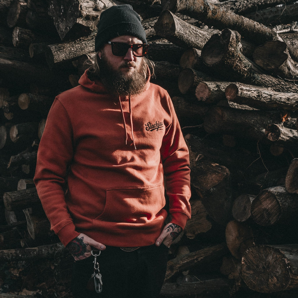 Nomad II Embroidered -Pullover Hoodie- Copper - Slackjaw Apparel