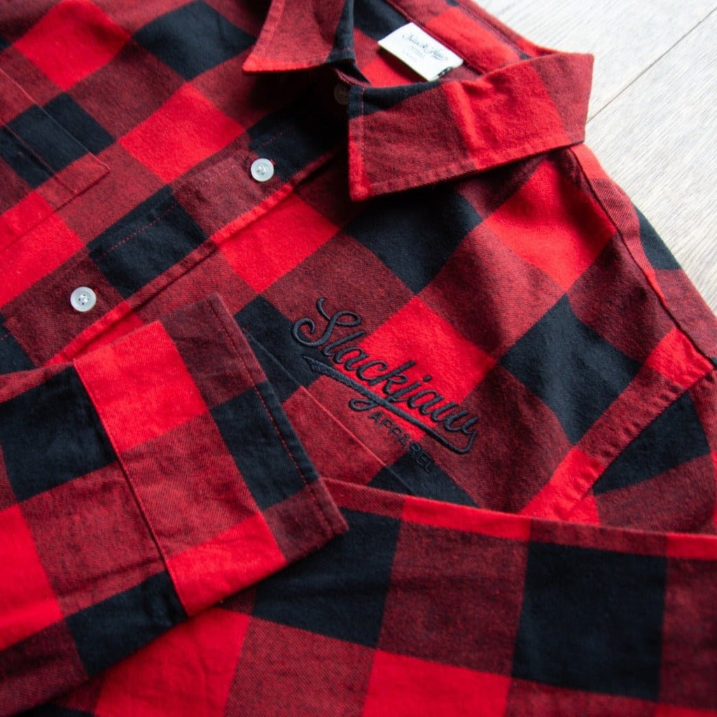 Nomad II Flannel Shirt - Red - Slackjaw Apparel
